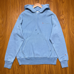 00l李优93淘宝冠军champion蓝染横织rw卫衣长袖卫衣 冠军家的横织卫