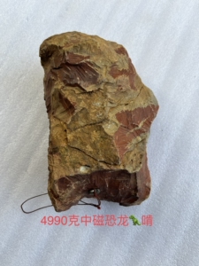 寻乌黄乡雨石陨石稀土类恐龙啃带红中强磁4990克