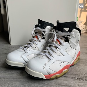 乔6白红樱木 aj6白红樱木 air jordan 6 in