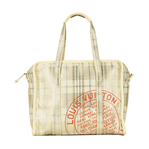 5新]路易威登lv女士限量拼色徽章编织袋单肩包10019211