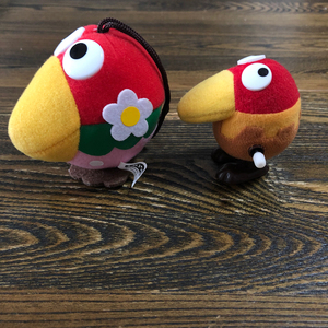 日本森永巧克力大嘴鸟福星鸟发条玩具玩偶