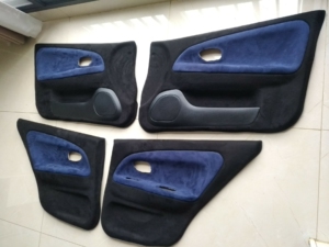 东南v3菱悦 蓝瑟 菱帅门板,整个门板包的翻毛皮带海绵,摸起