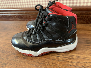 【8新】aj13儿童乔丹jordan大魔王黑红 28码