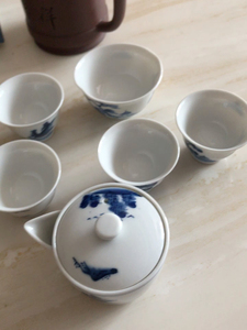 日本回流荣山作茶具,宝瓶100ml公道50ml杯口5.8高4