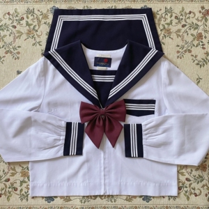 出 日制校供满襟线水手服 小萌款 中间服 kuri巨羽根和延