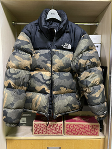 美版the north face北面tnf1996迷彩羽绒服