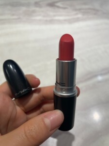 mac魅可口红唇膏120#vegas volt珊瑚橘 奶油橘