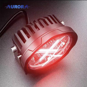 000人付款淘宝北极之光新款3w2寸led灯户外灯小方灯野营露营越野红白