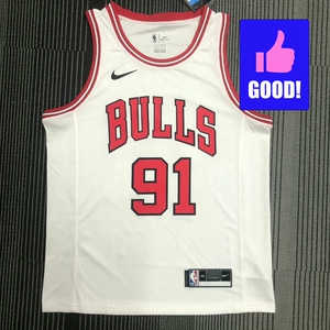 丹尼斯罗德曼球衣 nba公牛队91号sw球迷版