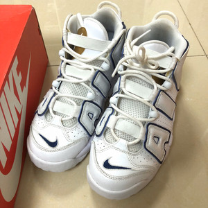 男女nike 大air皮蓬 白蓝白金 38.5买大了 穿过几