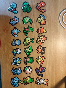 拼豆图纸   宝可梦拼豆   宝可梦图纸 口袋妖怪图纸 拼豆