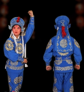 京剧戏剧戏曲武生龙套男兵衣古装武生武将服装古装影视跑龙套兵衣