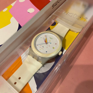 swatch斯沃琪瑞士原装手表 星球机械表装置51白 情侣表