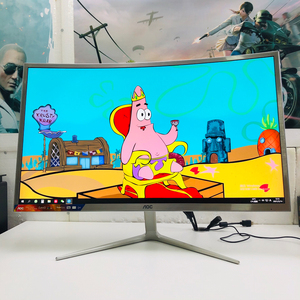 000人付款淘宝32寸二手显示器aoc i3207vwd3 超薄冠捷窄边大屏ips高清