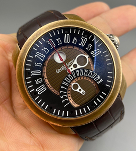 【90新】尊达表gerald genta男士手表,45mm表