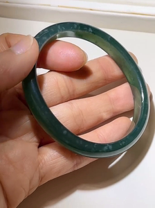 木那雪花棉翡翠手镯