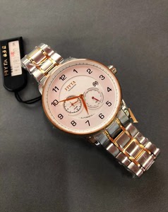 全新正品飞亚达摄影师系列机械男表8446间金色钢带防水镂空