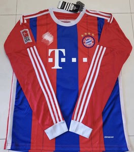 14/15赛季拜仁慕尼黑球衣25号穆勒,罗本,范佩西,莱万多