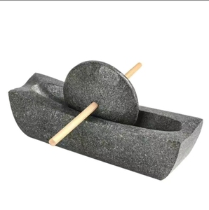 00tb325570046淘宝家用老式碾子麦饭石药碾子手推槽石臼药碾粉碎