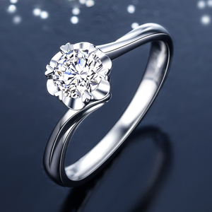 5克拉18k金钻戒i-j/vs级高性价比钻石戒指天然钻石