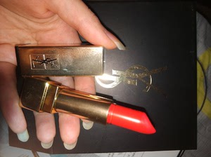 圣罗兰ysl杨树林方管口红橘红色13号,定制礼盒装,官方旗舰