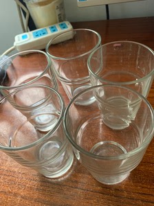 出5个宜家玻璃透明玻璃杯,耐热玻璃 容量150ml,风格:简
