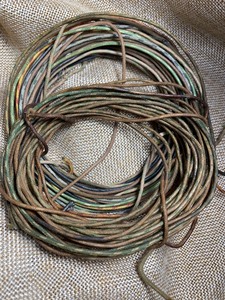 美国WE西电古董老货十八号花布线，也是真正的鸡骨草。