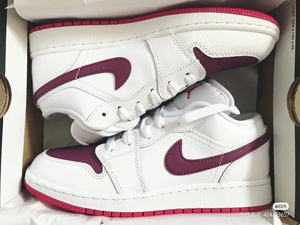 aj1情人节白紫低帮