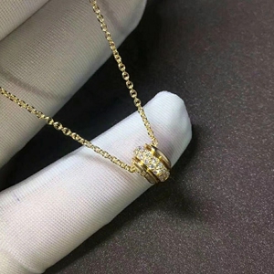 捡漏款精工品质伯爵时来运转项链18k黄金真金真钻超好看男女款