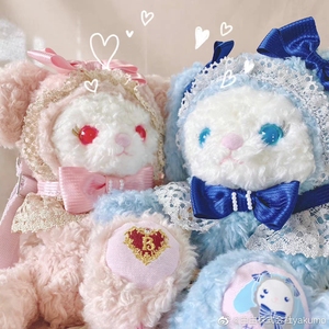 日本代购 baby 原宿限定 水晶矿石双子兔熊