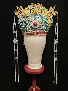 汉服配饰明制凤冠诰命夫人头饰婚礼知否明兰凤冠点翠新娘珠冠急售