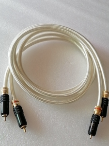 英国qed 签名版 四芯镀银 发烧级rca音频信号线成品线w