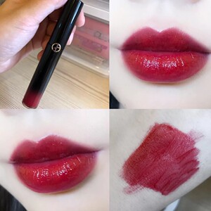 阿玛尼黑管唇釉400 正装滋润持久 车厘子色超显白