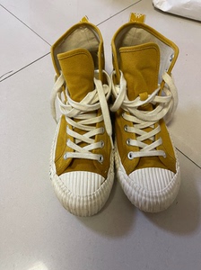 kappa高邦帆布鞋，明黄色，运动鞋