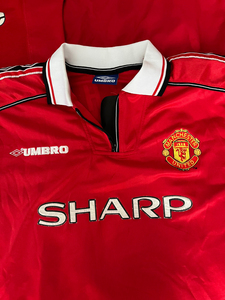 元年1998 umbro 茵宝曼联主场球衣 贝克汉姆7号 成