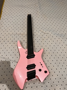leeky x10 无头电吉他 粉色