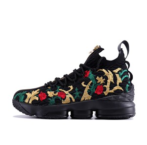 詹姆斯15代king鸳鸯花卉篮球鞋联名湖人现货九成新41码