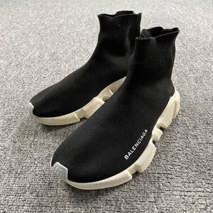 balenciaga 巴黎世家 黑色高帮袜子鞋 36码/95