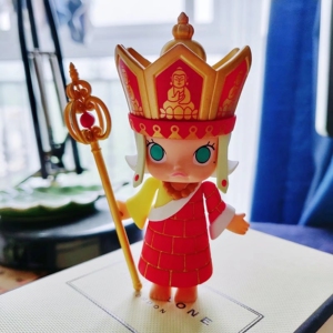 泡泡玛特molly西游  正版唐僧