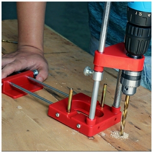 【库存甩货】带钻式钻孔定位器打孔定位器木工定位仪塑料