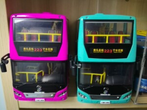 【展示】 1:40五洲龙混合动力双层巴士模型 深圳巴士集团2