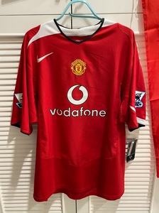 0405赛季曼联主场球衣,全新带吊xxl码连索尔斯克亚正版字