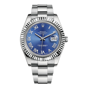 特价捡漏rolex/劳力士日志系列116334间白金蓝面自动机械男士手表