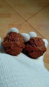 全品三无平谷野生粗筋暴雪狮子头文玩核桃,46克,尺寸:4272