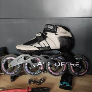 bont邦特z款短道速滑鞋jet37.5码可热塑一体速度轮滑