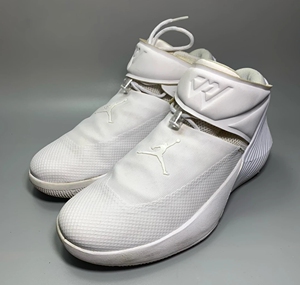 正品41码 耐克 nike纯白 威少1代 气垫实战鞋