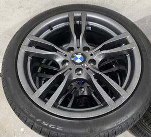 18寸宝马400m原厂轮毂3系原装拆车件钢圈轮胎3系gt