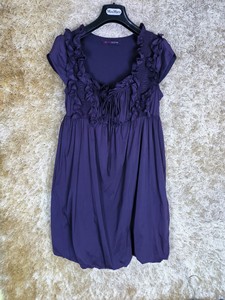 正品cocoon可可尼女士2码紫色连衣裙长裙夏季时尚女装包邮