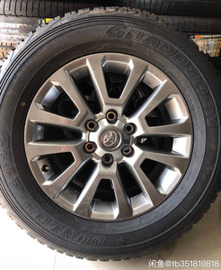 丰田霸道18寸原厂拆车轮毂轮胎.轮胎邓禄普265 60 18