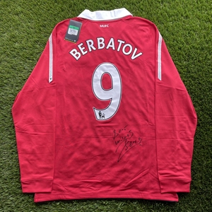 【签名】曼联1011贝尔巴托夫(berbatov)签名球衣